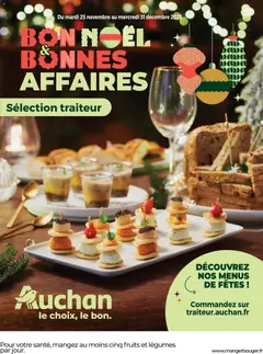 Prévisualisation de Bon Noël et Bonnes Affaires : Sélection traiteur du magasin Auchan formulaire valide 25/11/2025
