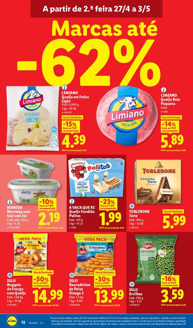 Novo folheto Lidl a partir de 27/04