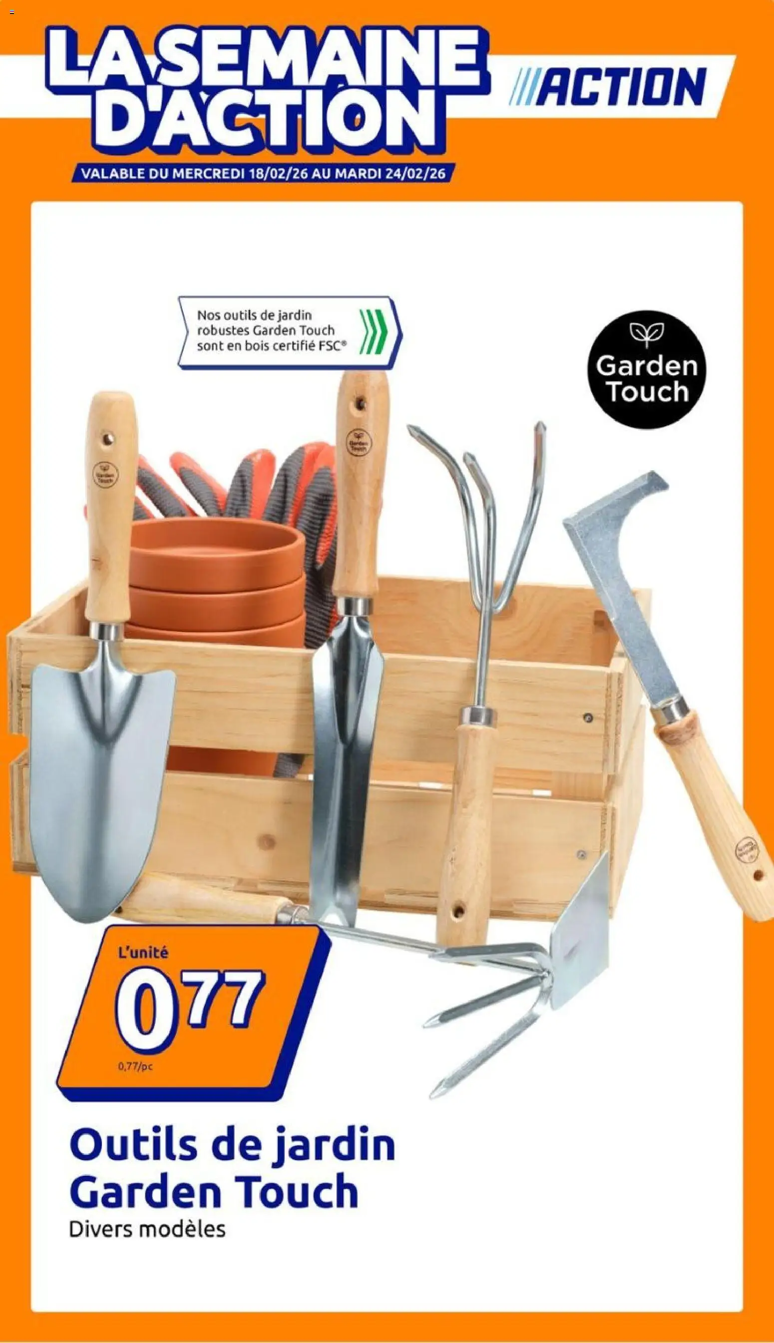 Prévisualisation de Catalogue de la semaine du magasin Action formulaire valide 18/02/2026