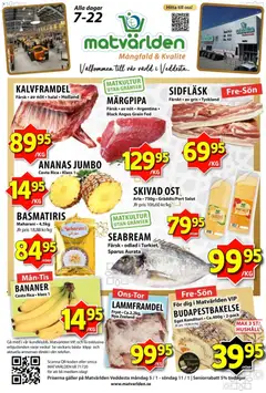 Förhandsgranska reklamblad Aktuella reklamblad Matvärlden - Veddesta från butik Matvärlden gäller från 05/01/2026