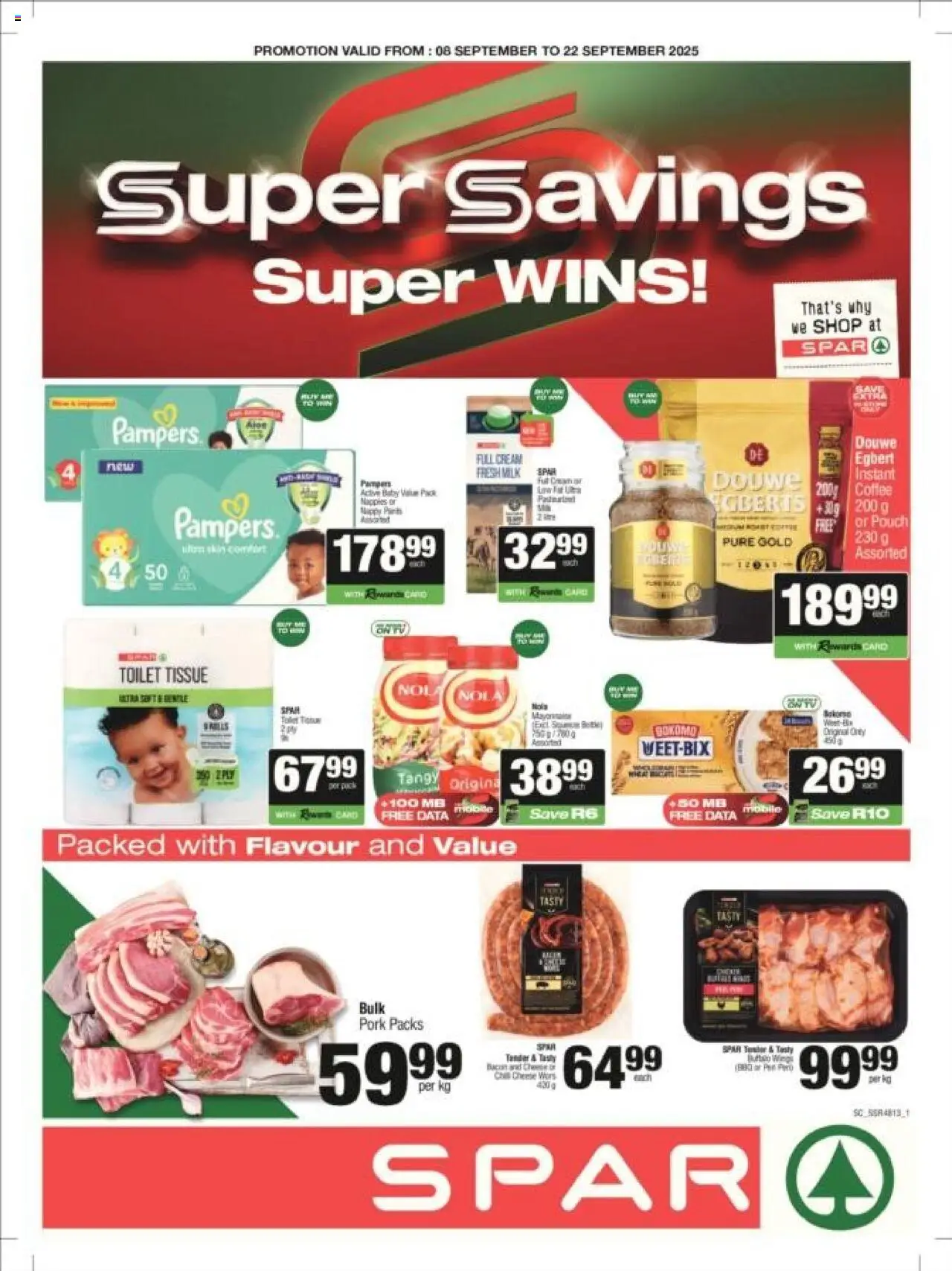 Spar Gauteng - Weekly Specials from 08/09 - 22/09/2025 > Promotions
