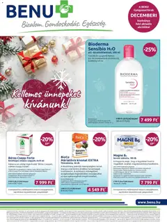 BENU Gyógyszertárak - Akciós újság BENU Gyógyszertárak megtekintése, amely érvényes 2025.12.01.-től
