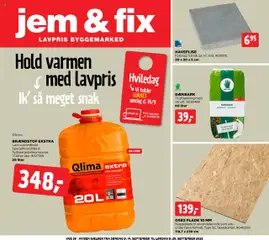Eksempel på tilbudsavis Tilbudsavis fra butik Jem & fix gyldig fra 14/09/2025