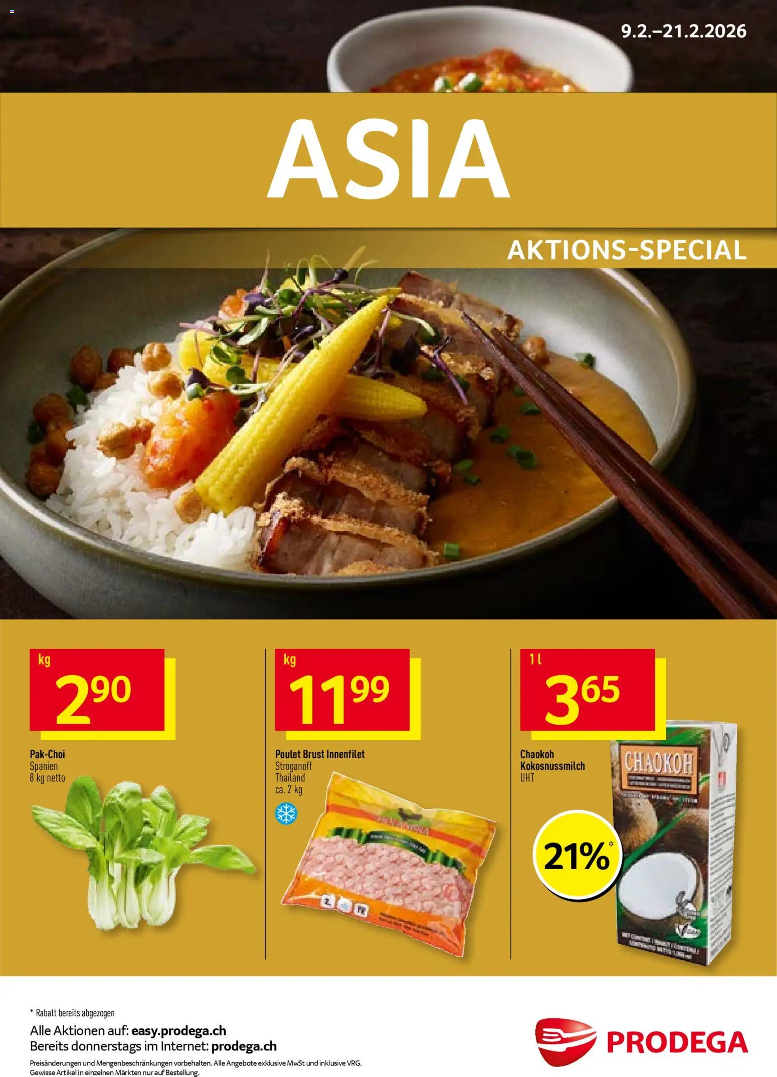 Vorschau des Merkblatts Aktionen Asia vom Shop Prodega gültig von 09.02.2026 bis 21.02.2026