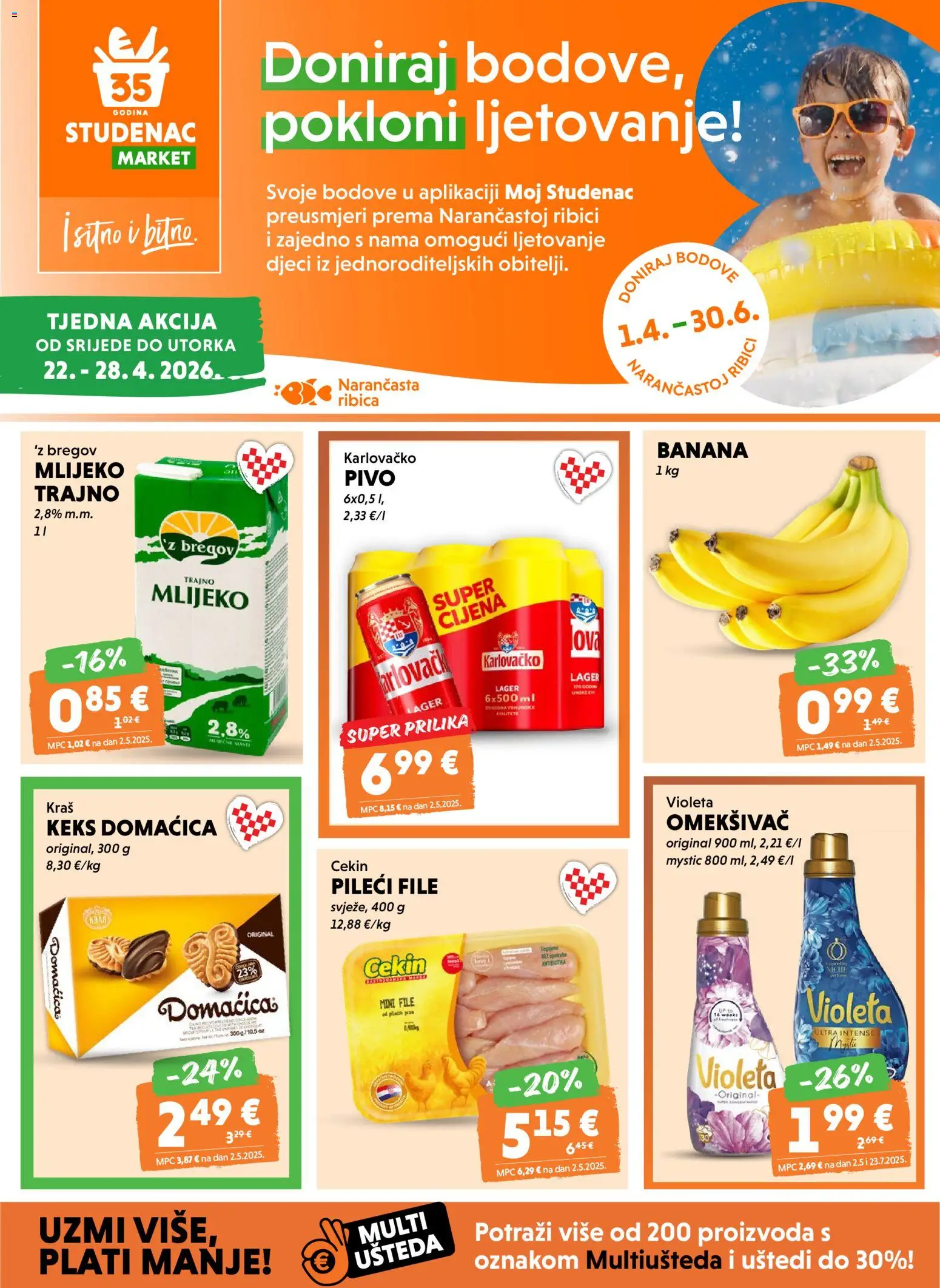 Pregled letka Studenac Katalog trgovine Studenac vrijedi od 22.04.2026