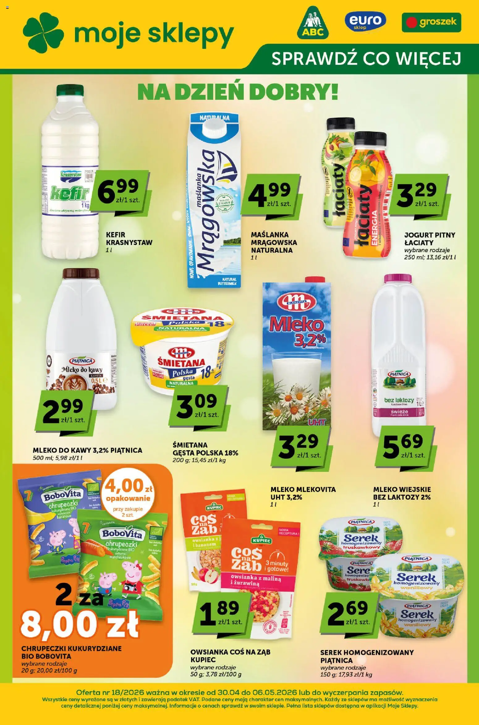 Pogląd gazetki "Groszek gazetka - Sprawdź, co więcej" ze sklepu Groszek ważnej od 30.04.2026