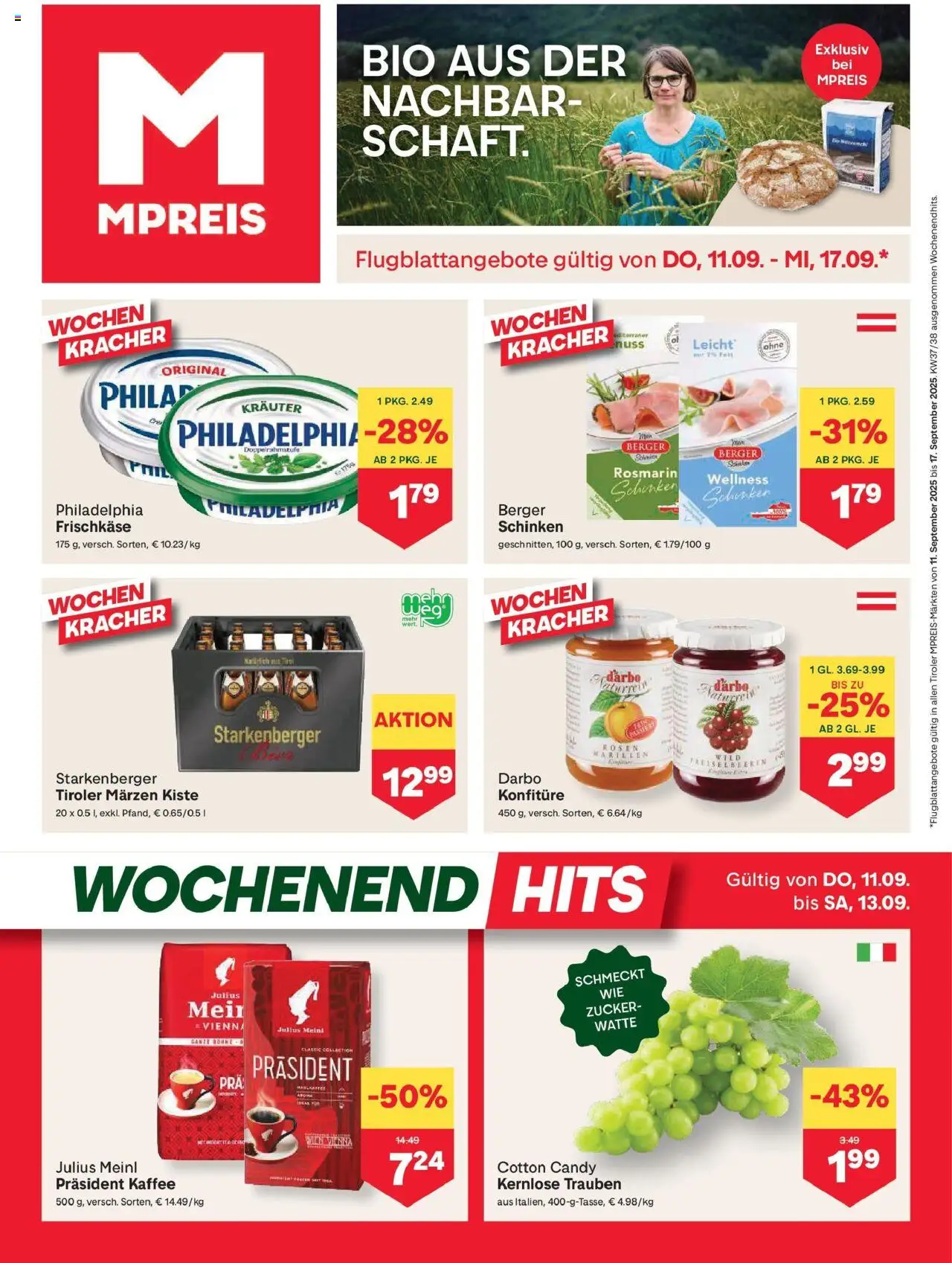  MPREIS Pfunds ab (11.09.2025 - 17.09.2025) - Seite 1