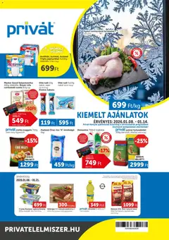 PRIVÁT - Akciós újság PRIVÁT megtekintése, amely érvényes 2026.01.08.-től