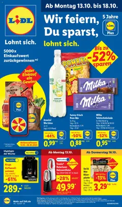 Vorschau von dem Prospekt des Geschäftes Lidl, gültig ab dem 13.10.2025