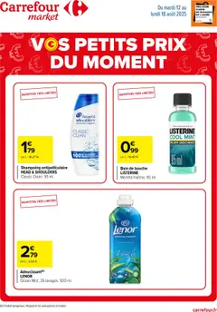 Prévisualisation de Catalogue de vos petits prix du moment du magasin Carrefour Market formulaire valide 12/08/2025