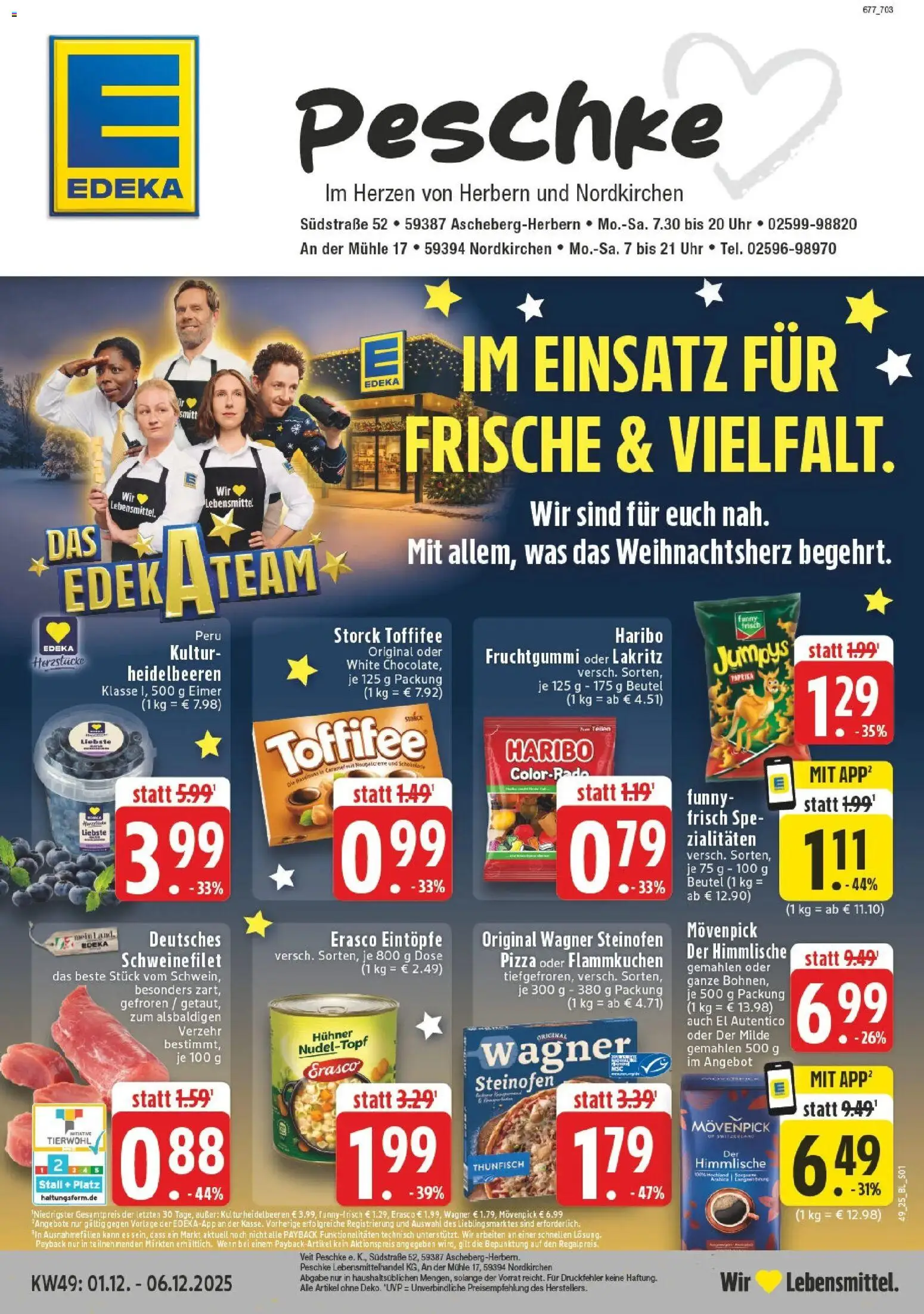 Vorschau von dem Prospekt des Geschäftes Edeka, gültig ab dem 01.12.2025