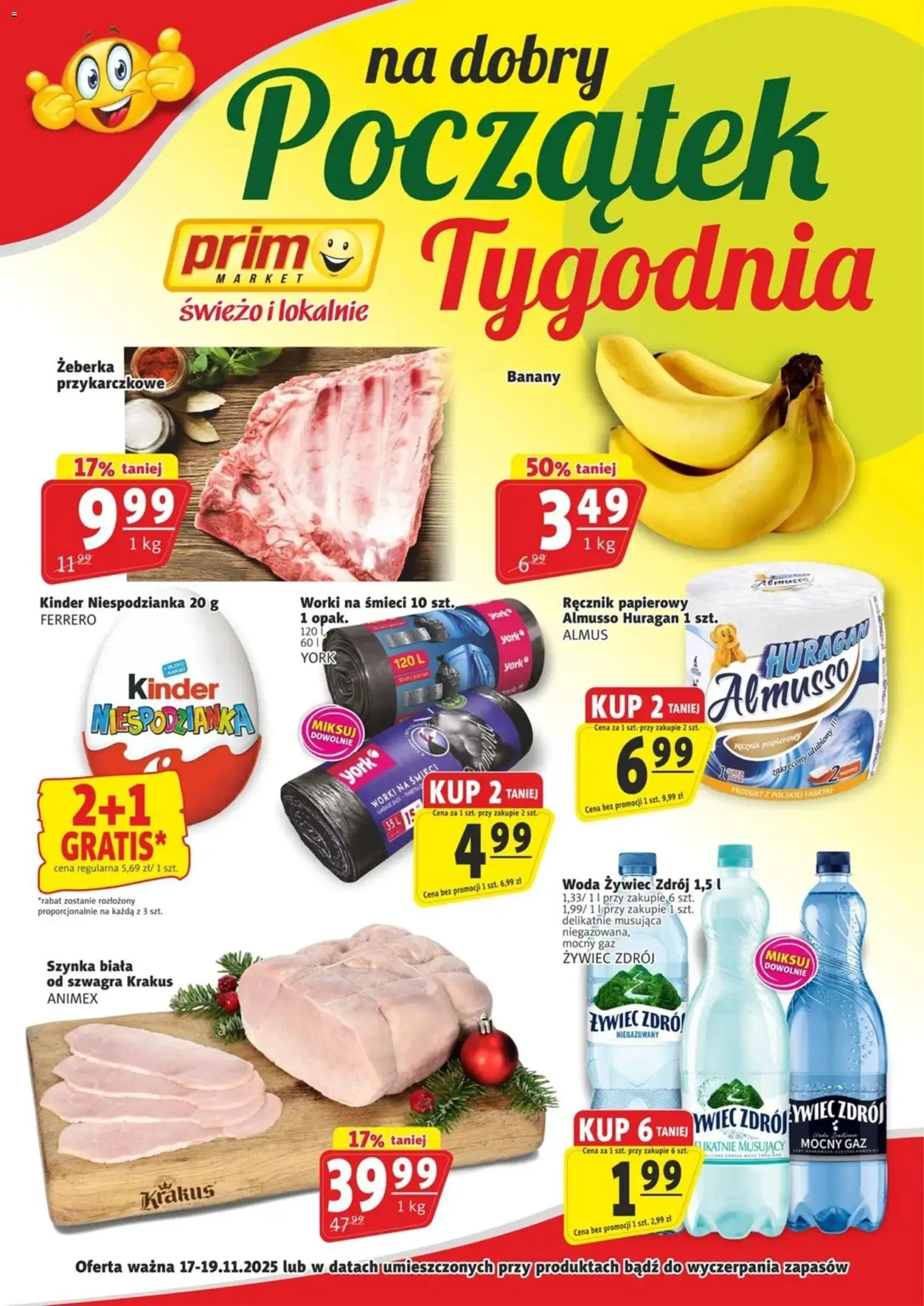 Pogląd gazetki "Na dobry początek tygodnia" ze sklepu Prim Market ważnej od 17.11.2025
