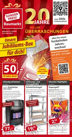 Vorschau von dem Prospekt des Geschäftes Sonderpreis Baumarkt, gültig ab dem 27.12.2025