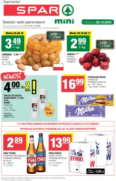 Pogląd gazetki "Spar Mini" ze sklepu Spar ważnej od 22.10.2025