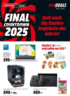 Vorschau von dem Prospekt des Geschäftes Media Markt, gültig ab dem 22.12.2025