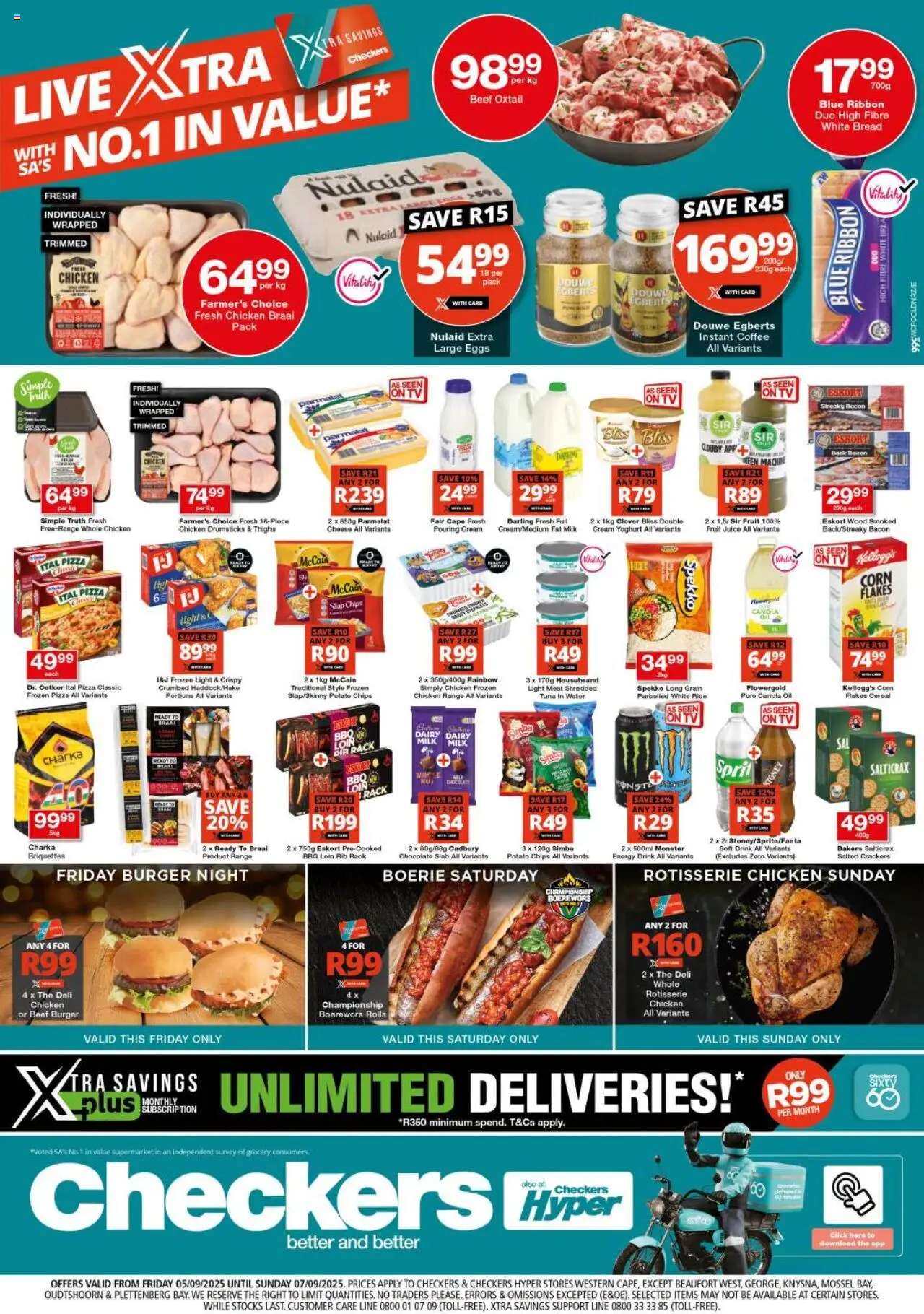 Checkers Western Cape - Xtra Savings 05/09 - 07/09/2025 >> Catalogue