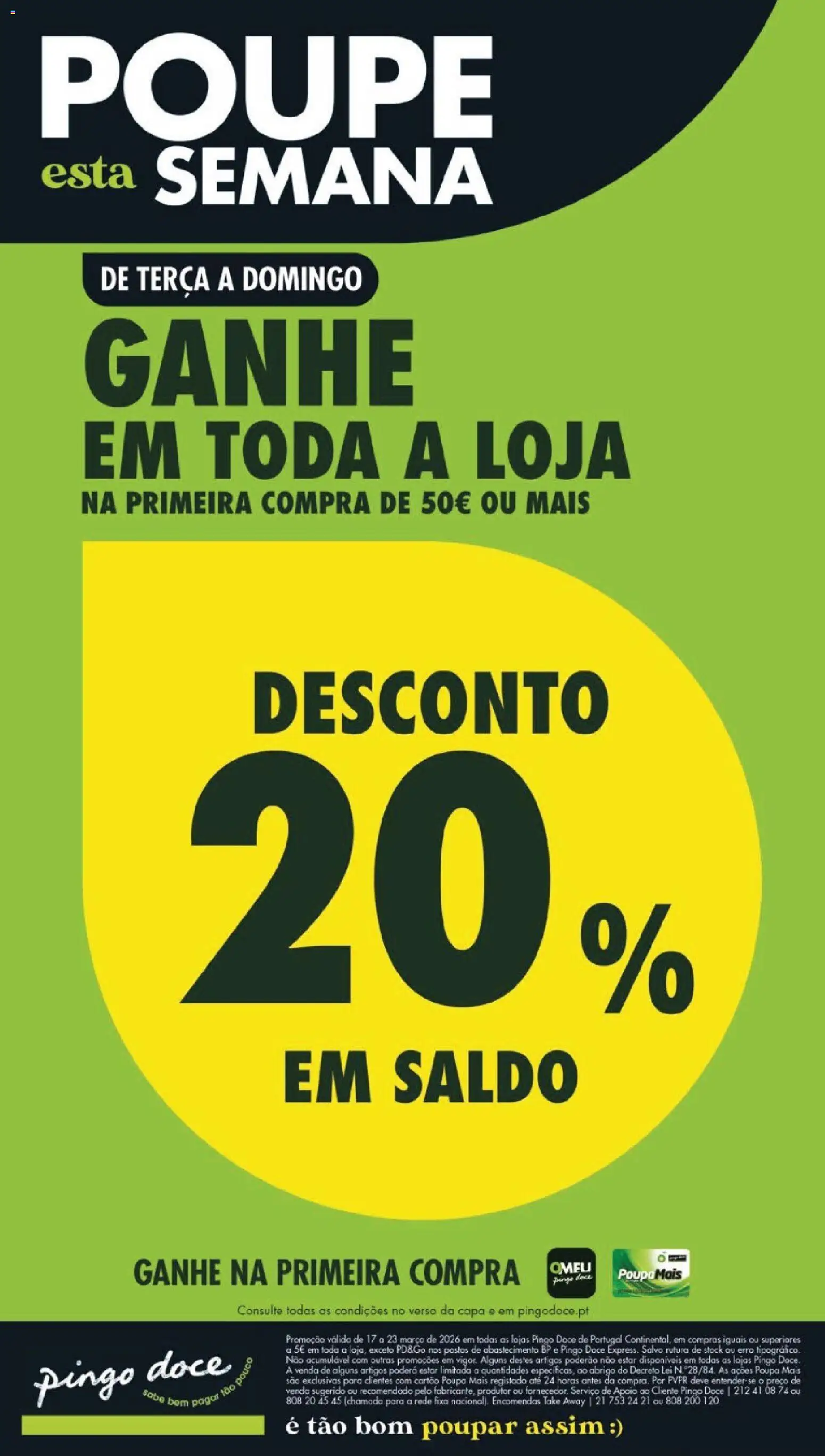 Pré-visualização do folheto da loja Pingo Doce válida a partir de 17/03/2026