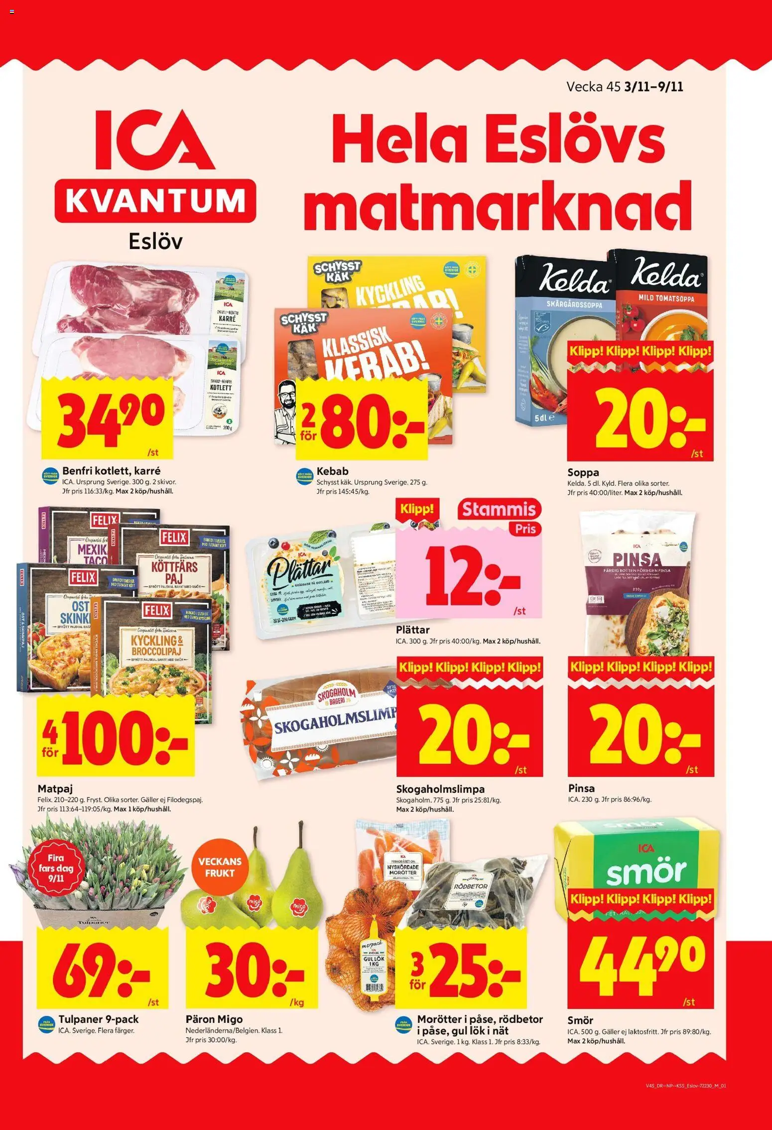 Förhandsgranska reklamblad Eslöv från butik ICA Kvantum gäller från 03/11/2025