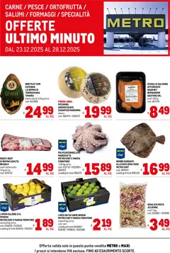 Anteprima dell'opuscolo Volantino Offerte Freschissimi dal negozio Metro valido da 23/12/2025