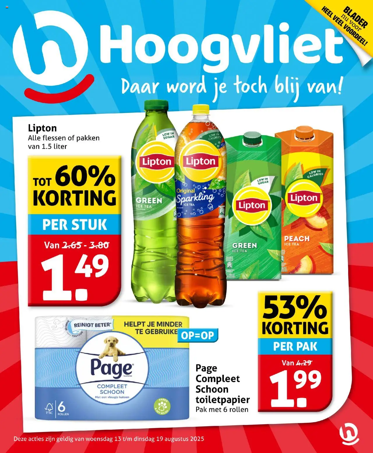 Hoogvliet shop Folder geldig vanaf 13-08-2025 - Paginanummer 1