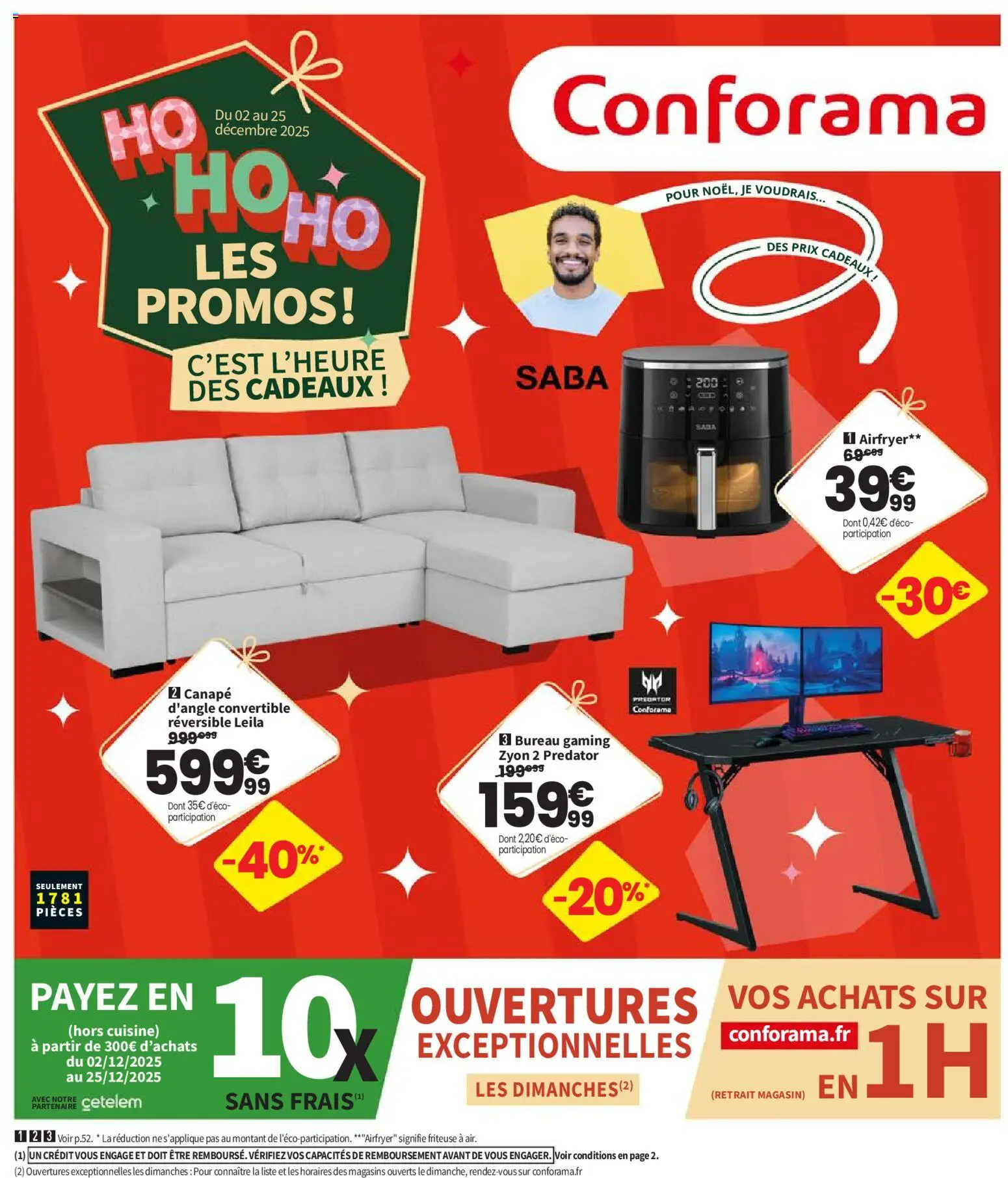 Prévisualisation de Catalogue ho ho ho du magasin Conforama formulaire valide 02/12/2025