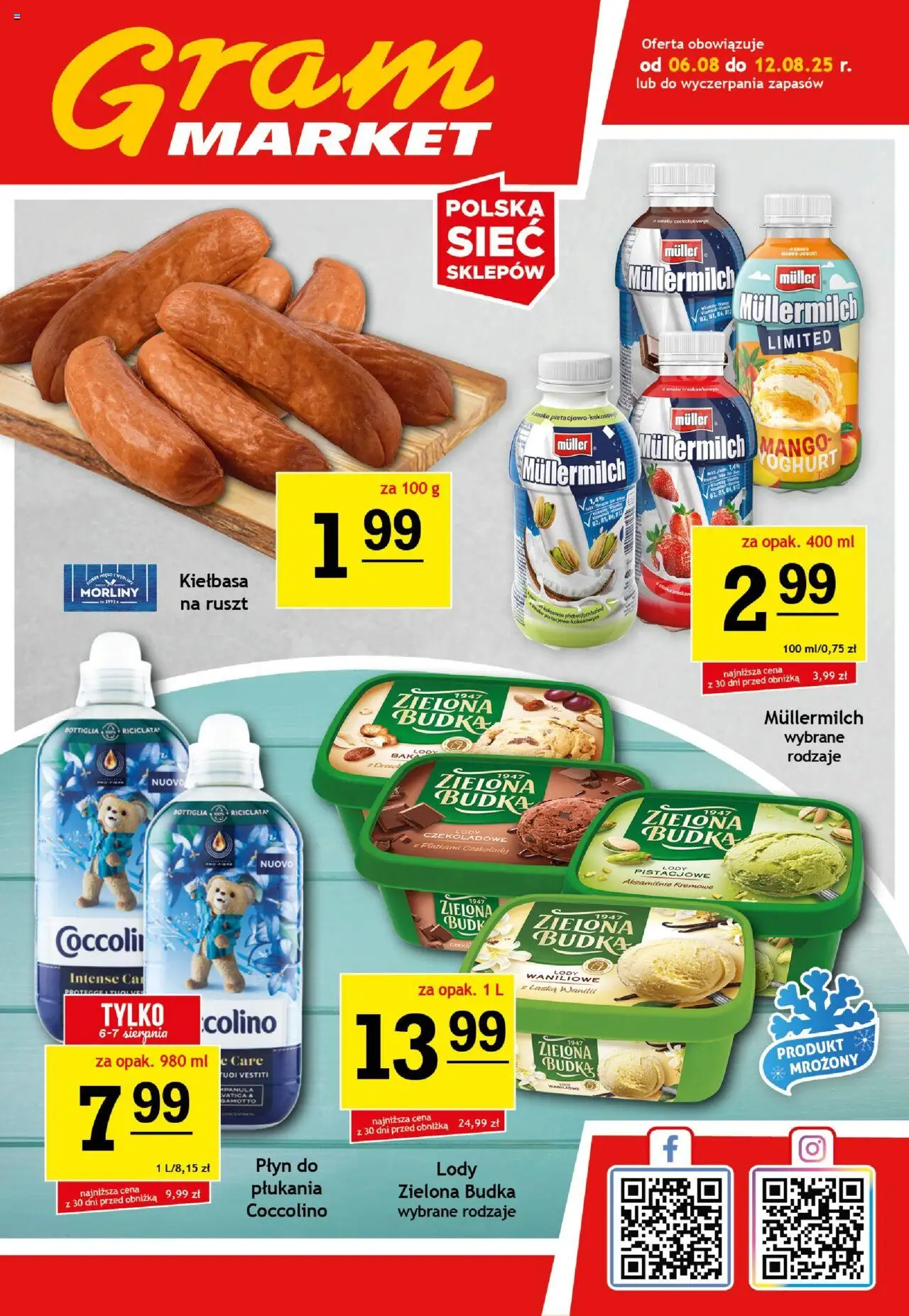 Gram Market Gazetka od 06.08.2025 - Nowa Gazetka - Numer strony 1