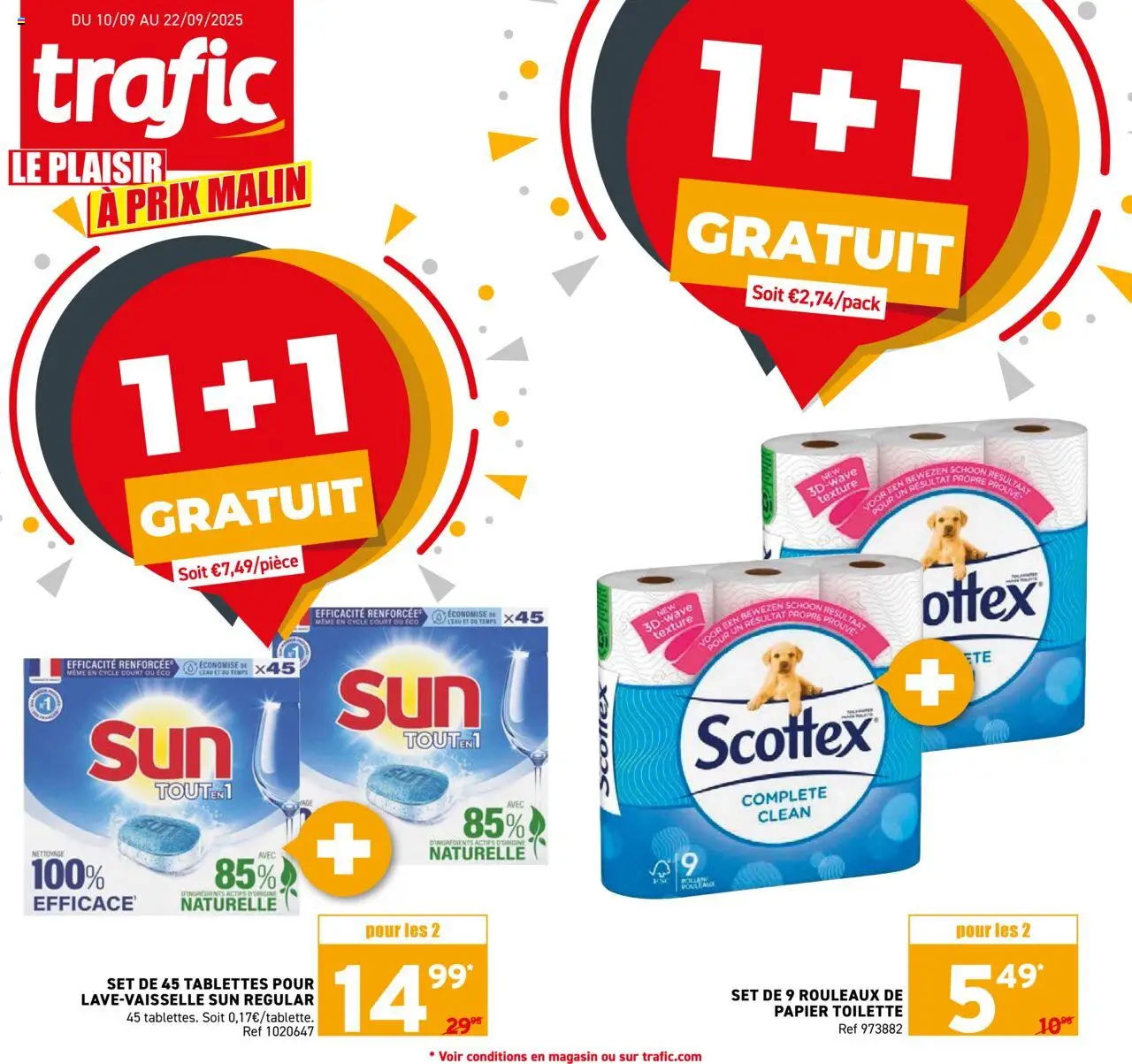 Trafic shop Publicité geldig vanaf 10/09/2025 - Paginanummer 1
