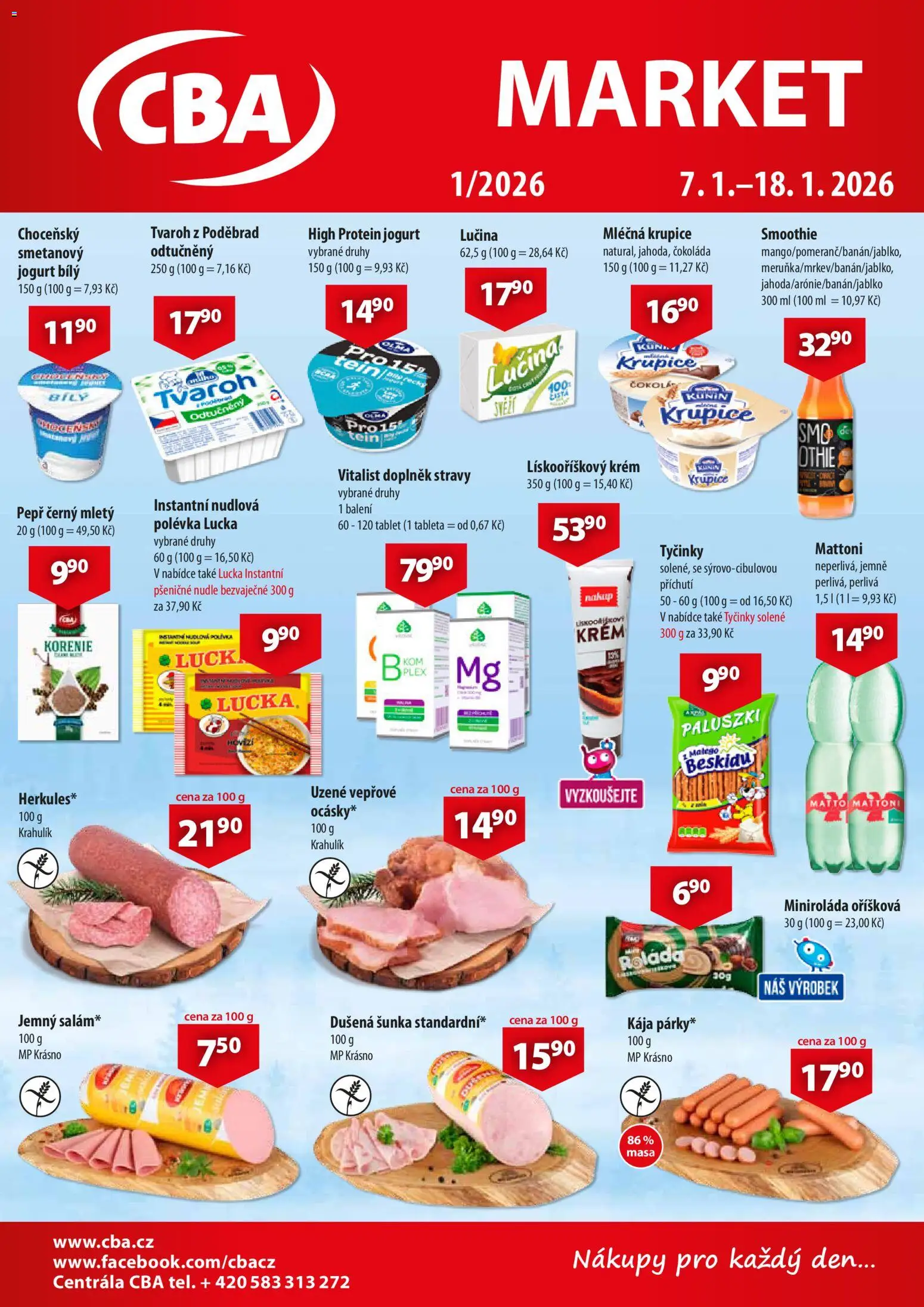 Náhled nabídky: CBA Leták - Market platný od 07.01.2026