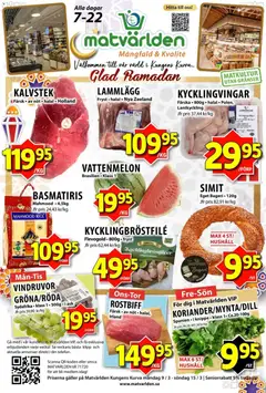 Förhandsgranska reklamblad Matvärlden erbjudanden från butik Matvärlden gäller från 09/03/2026
