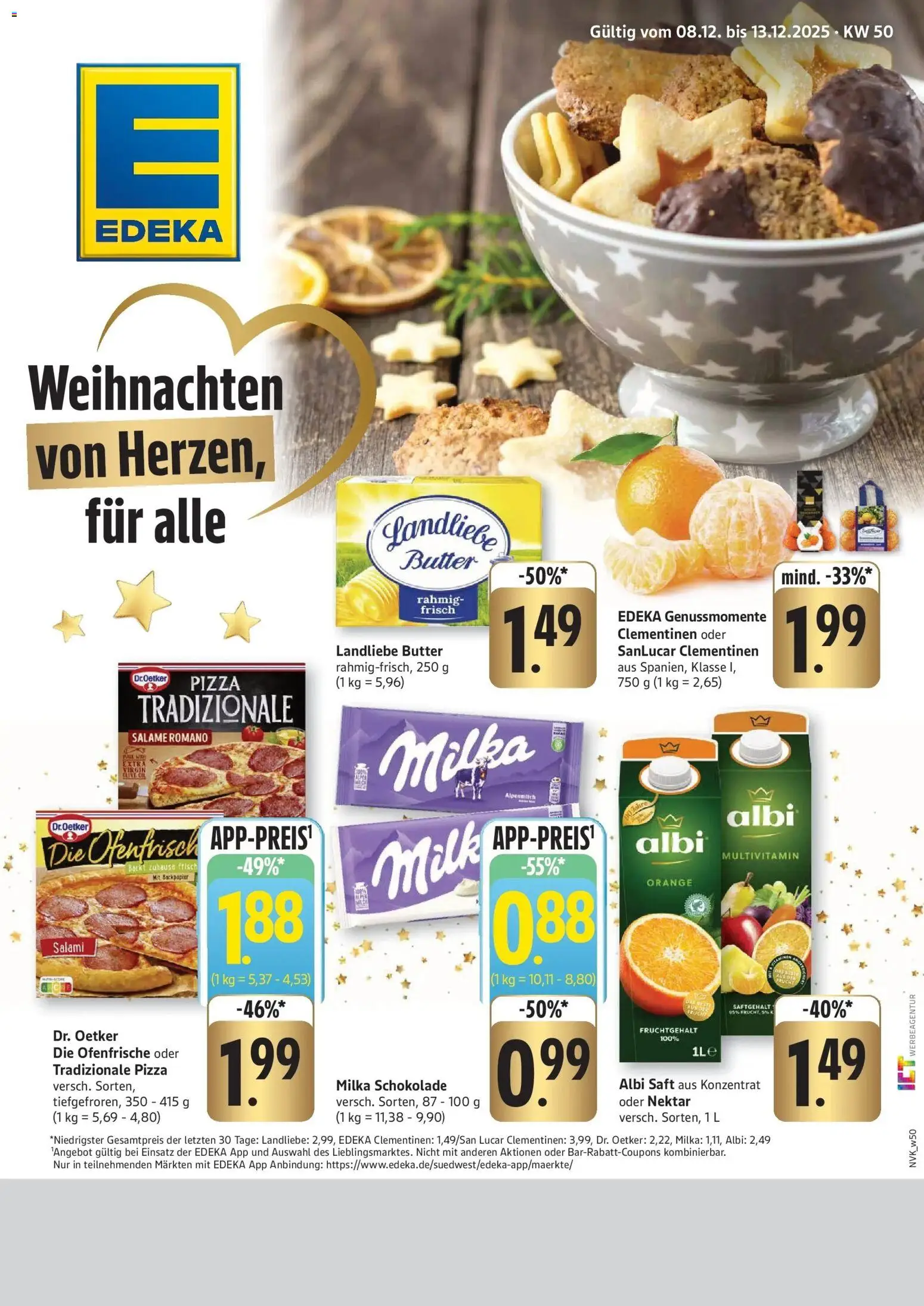 Vorschau von dem Prospekt des Geschäftes Edeka, gültig ab dem 08.12.2025