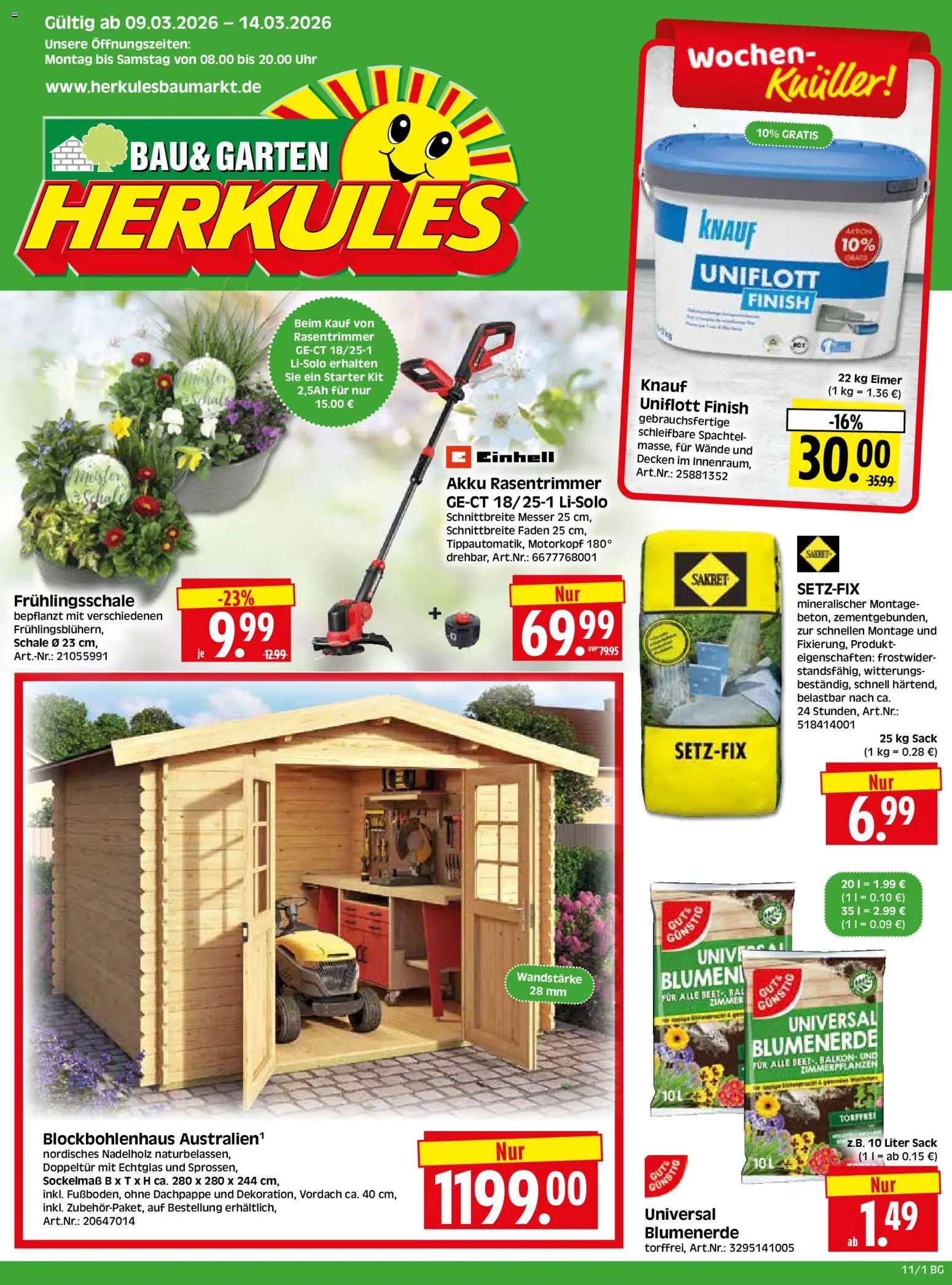 Vorschau von dem Prospekt des Geschäftes HERKULES, gültig ab dem 09.03.2026