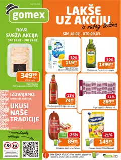 Pregled Gomex kataloga - važi od 18.02.2026