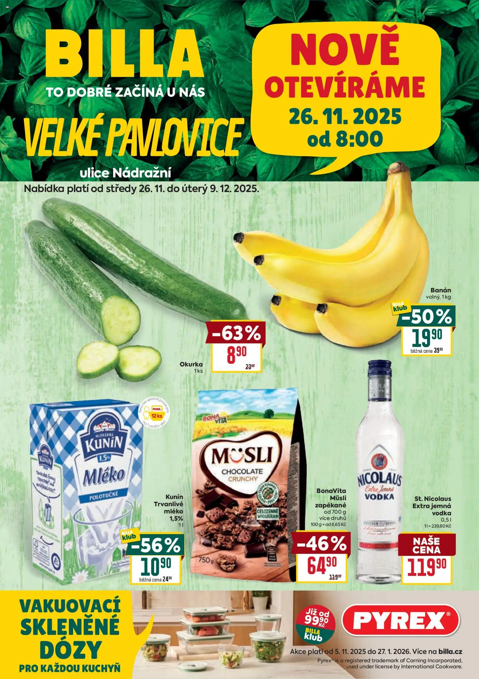 Náhled nabídky: Billa Leták - Speciál: Velké Pavlovice platný od 26.11.2025