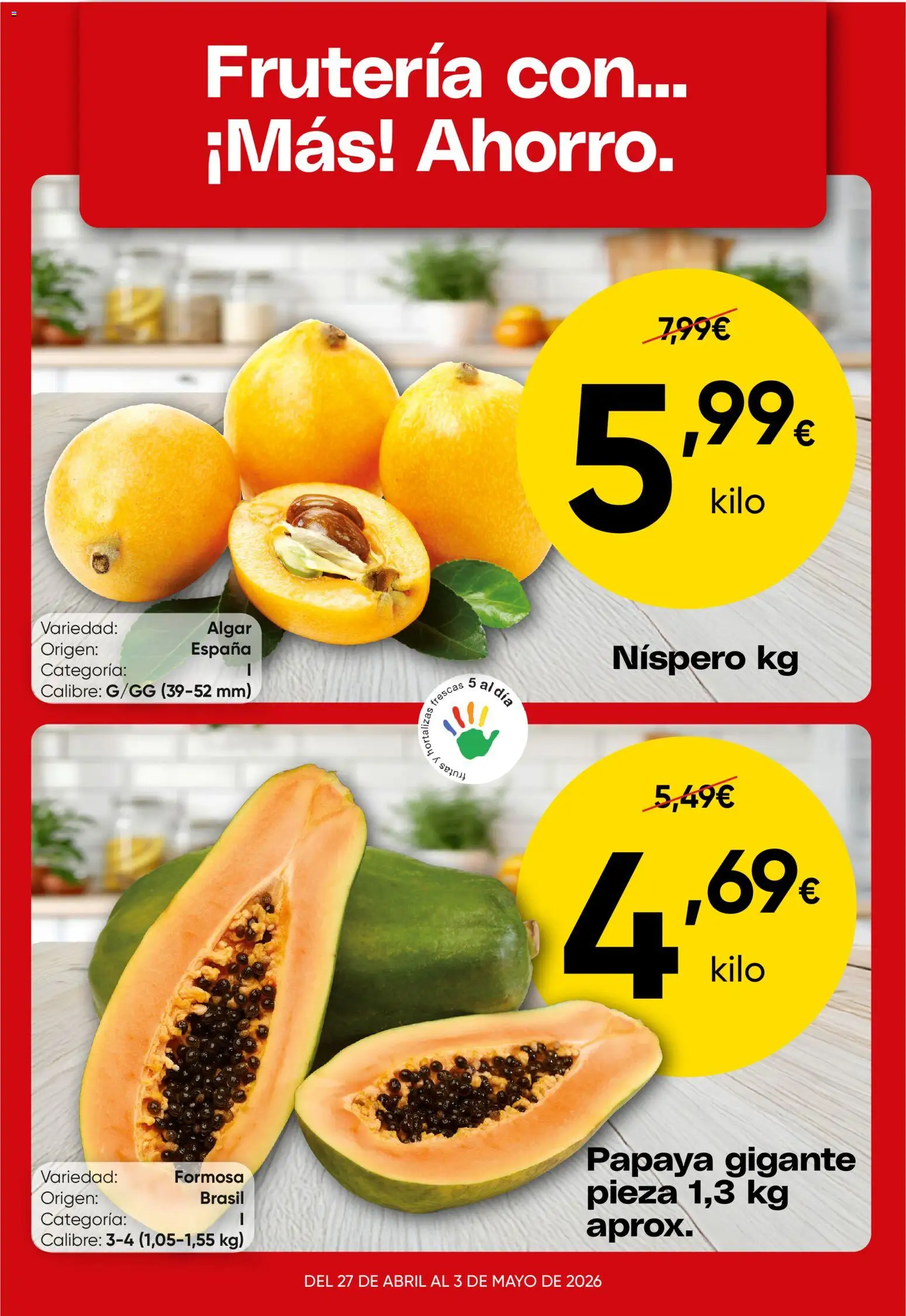 Vista previa del folleto de la tienda Froiz válido desde el 27/04/2026 