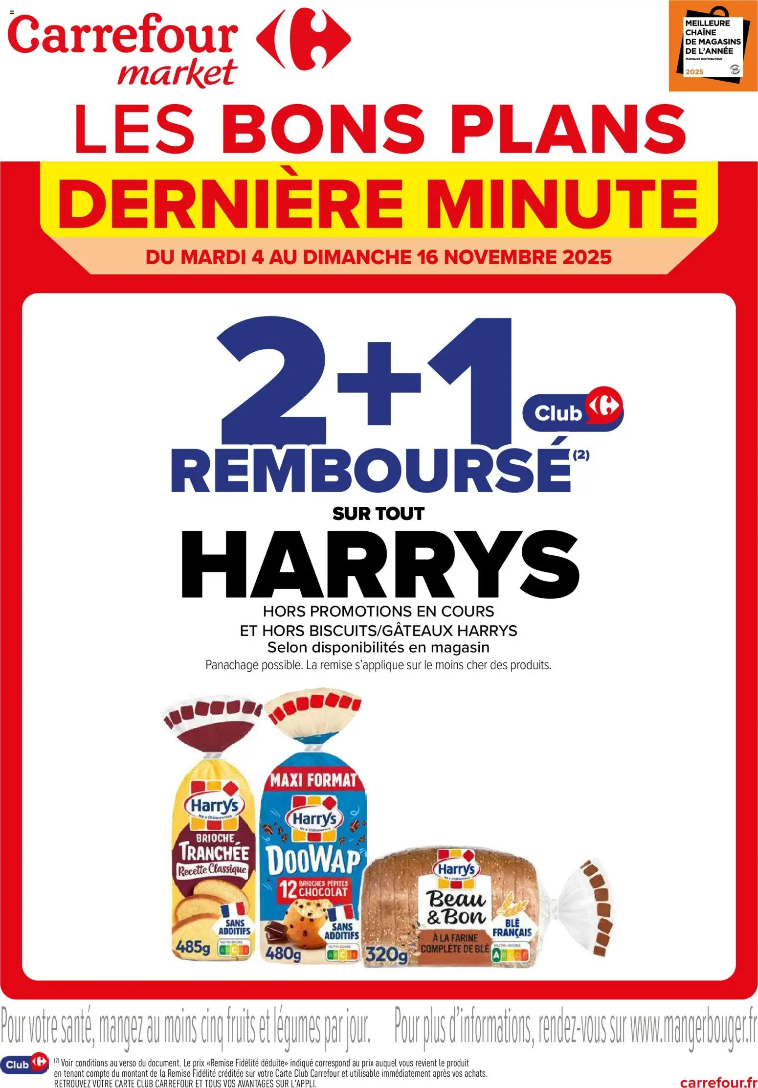 Prévisualisation de Catalogue Les bons plans de dernière minute du magasin Carrefour Market formulaire valide 04/11/2025