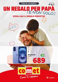 Anteprima dell'opuscolo Comet volantino Festa del Papà dal negozio Comet valido da 10/03/2026