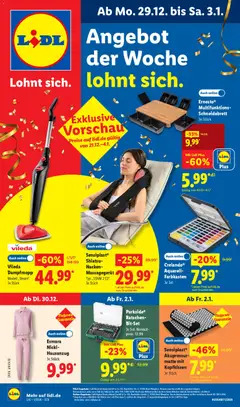 Vorschau von dem Prospekt des Geschäftes Lidl, gültig ab dem 29.12.2025
