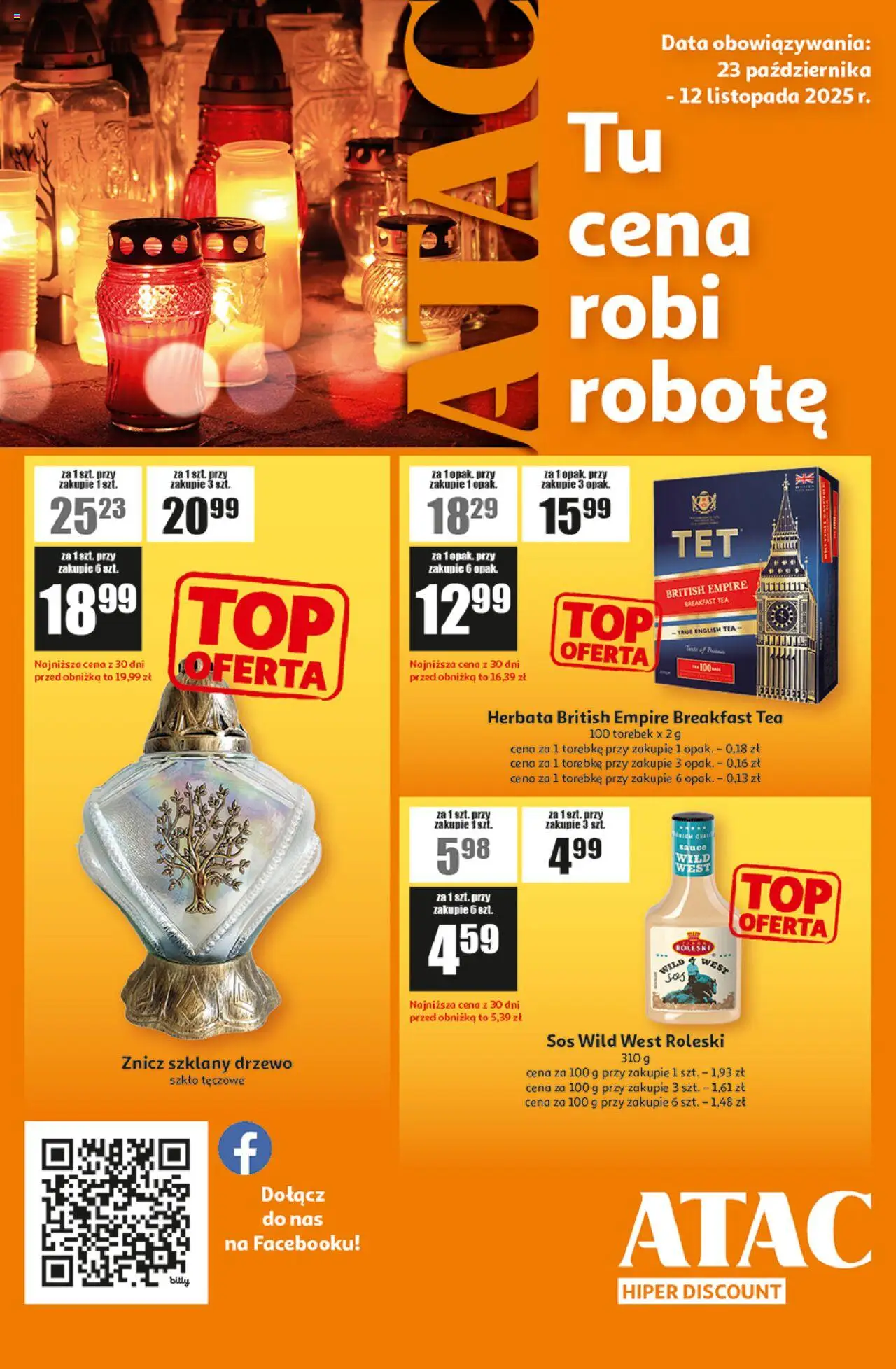 Auchan ATAC Hiper Discount od 23.10.2025 - Nowa Gazetka - Numer strony 1