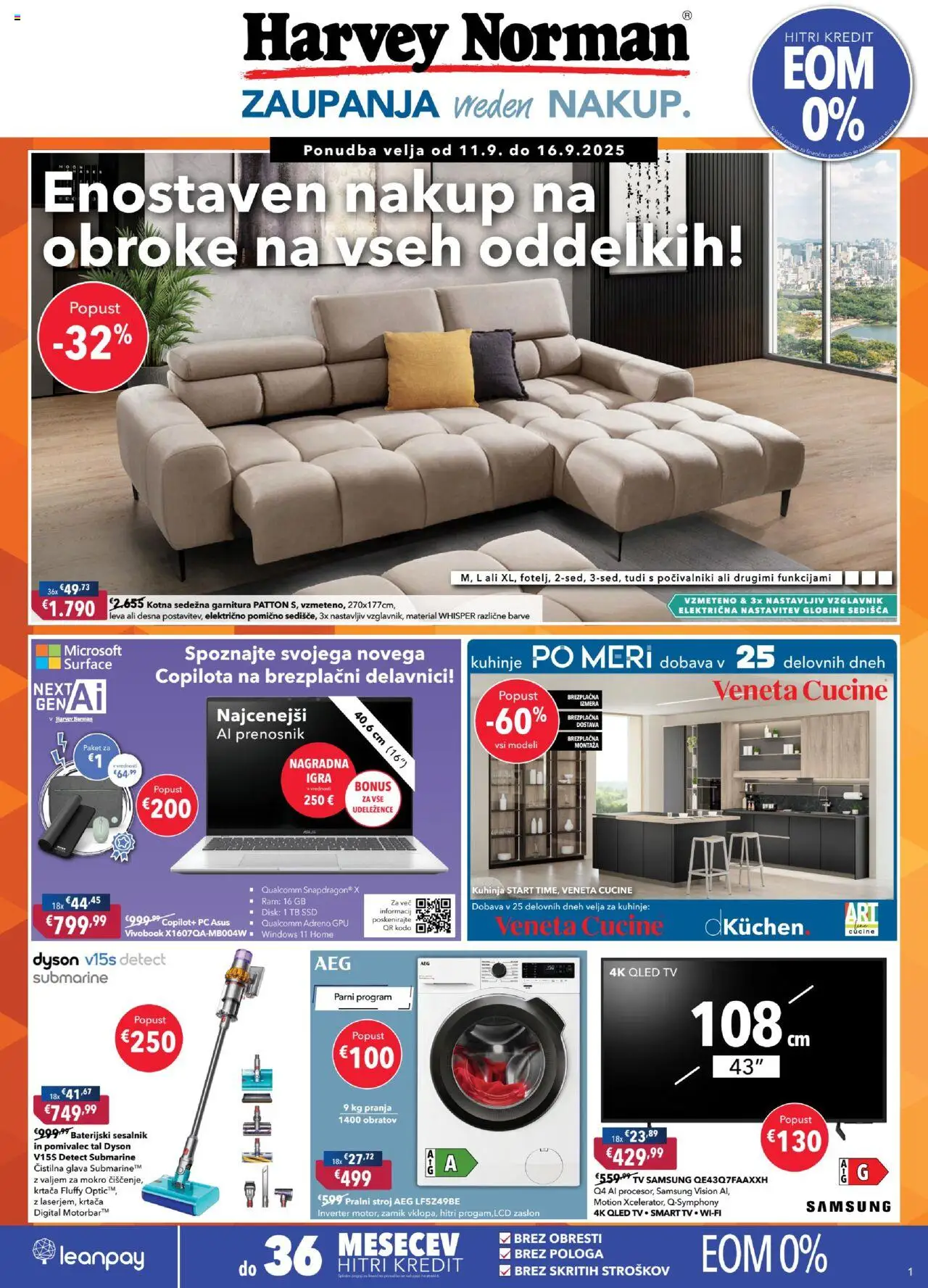 Harvey Norman Katalog od 11.09.2025 - aktualna ponudba - stran 1