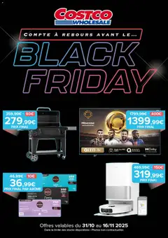 Prévisualisation de Black Friday du magasin Costco formulaire valide 31/10/2025