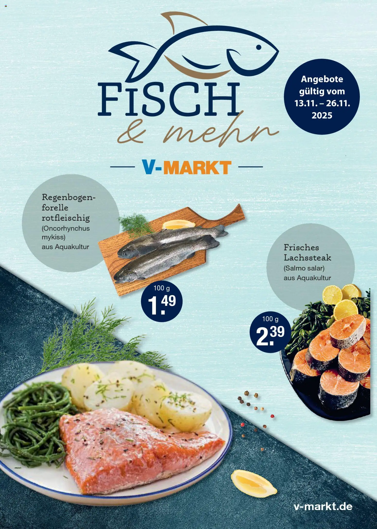 Vorschau von dem Prospekt des Geschäftes V-Markt, gültig ab dem 13.11.2025 - Fisch