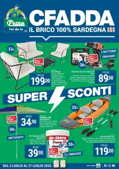 Anteprima dell'opuscolo Super Sconti di Luglio dal negozio CFadda valido da 02/07/2025