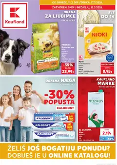 Pregled letka Split-Ravne njive trgovine Kaufland vrijedi od 11.03.2026