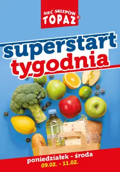 Pogląd gazetki "Superstart tygodnia" ze sklepu Topaz ważnej od 09.02.2026