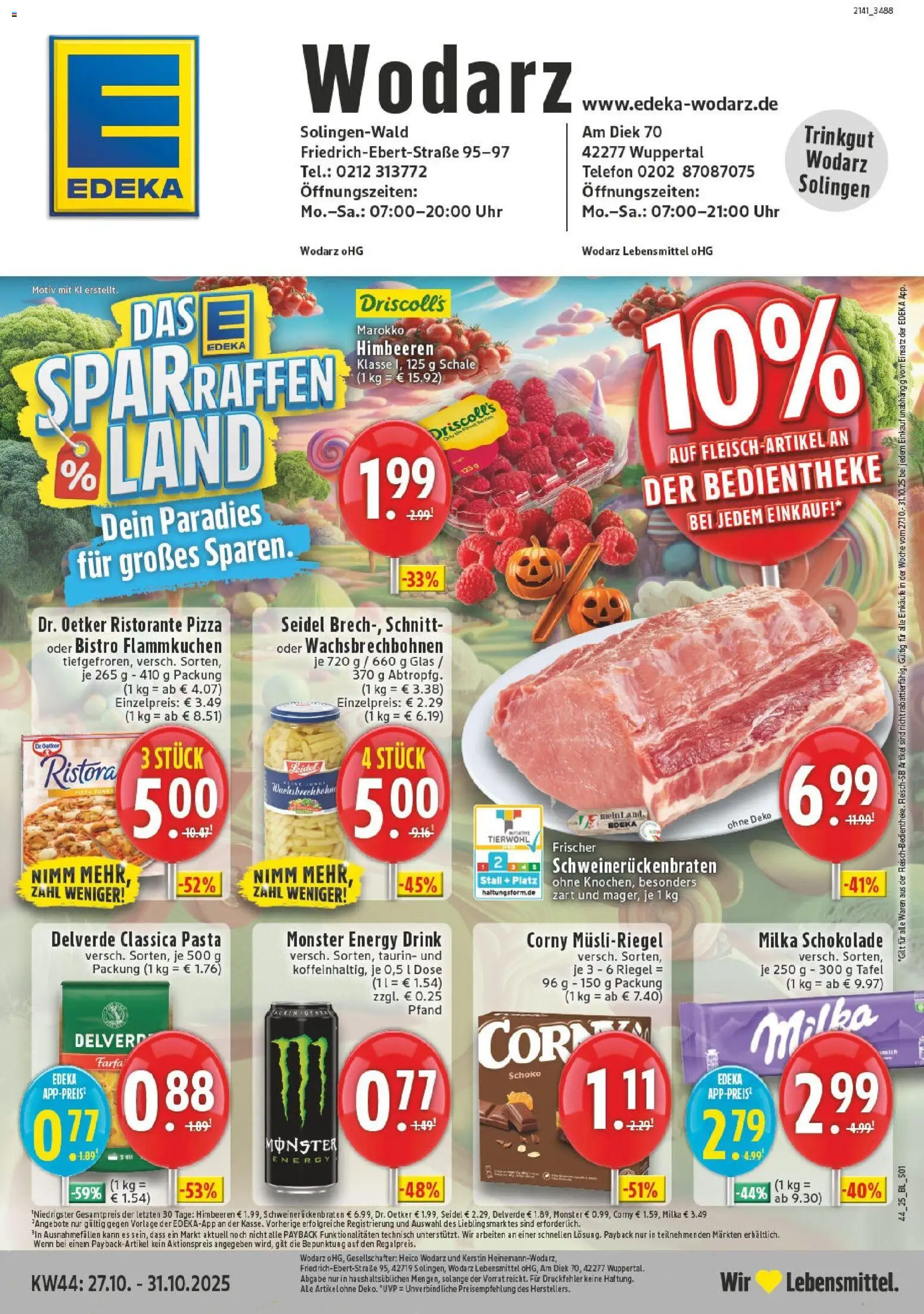 EDEKA Prospekt ab 26.10.2025 - Prospekt Wuppertal Online