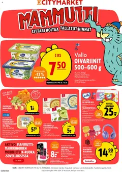 Kaupan K-Citymarket Tarjoukset esikatselu, voimassa 13/10/2025