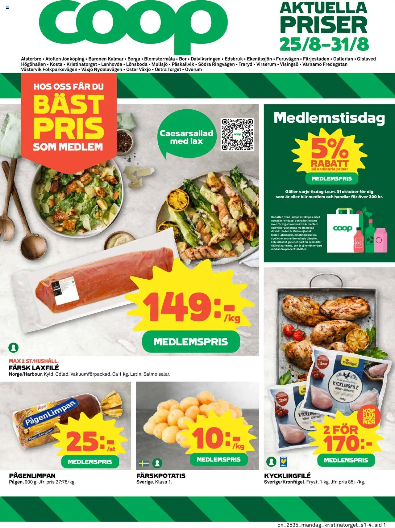 Alsterbro är giltig 25/08 2025 > Veckans Erbjudanden gäller från 25/08/2025 till 31/08/2025 sidnummer 1