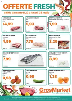 Anteprima dell'opuscolo Volantino Offerte Fresh dal negozio Sogegross valido da 22/07/2025