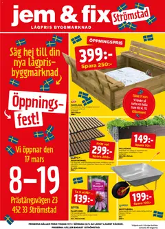 Förhandsgranska reklamblad Jem & Fix erbjudanden från butik Jem & Fix gäller från 17/03/2026