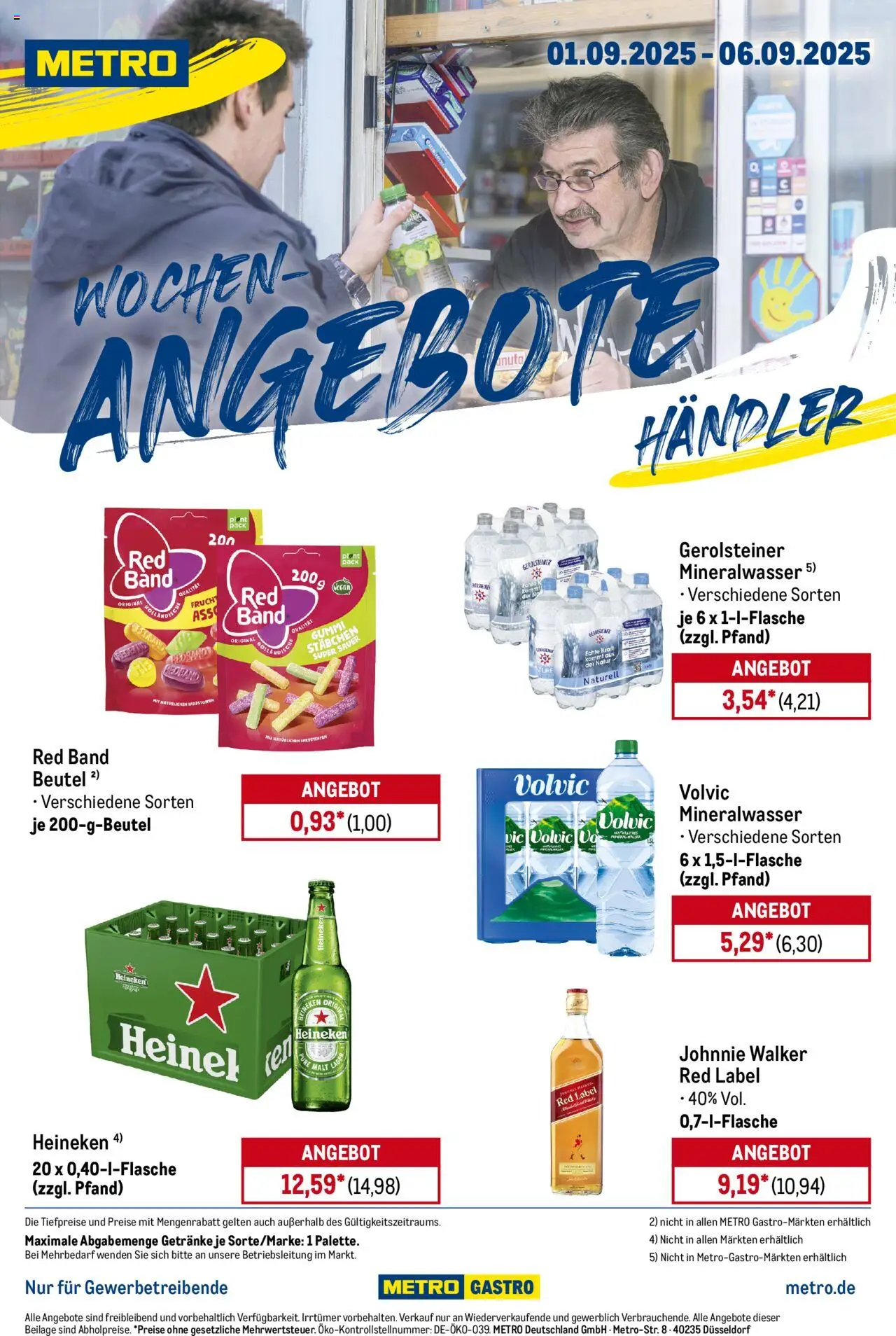 Metro Prospekt ab 01.09.2025 - Wochen-Angebote Händler